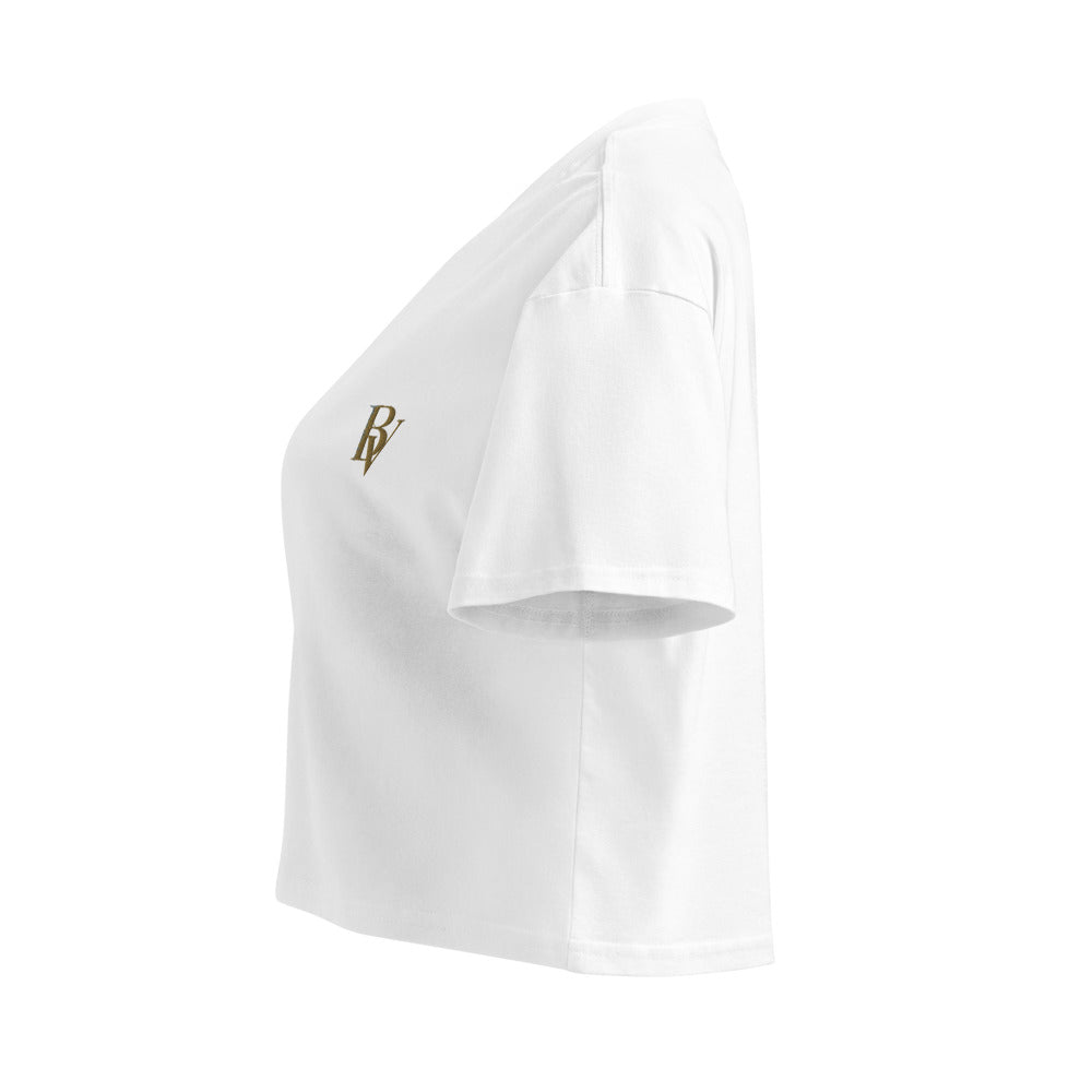 The Cropped Tee in White