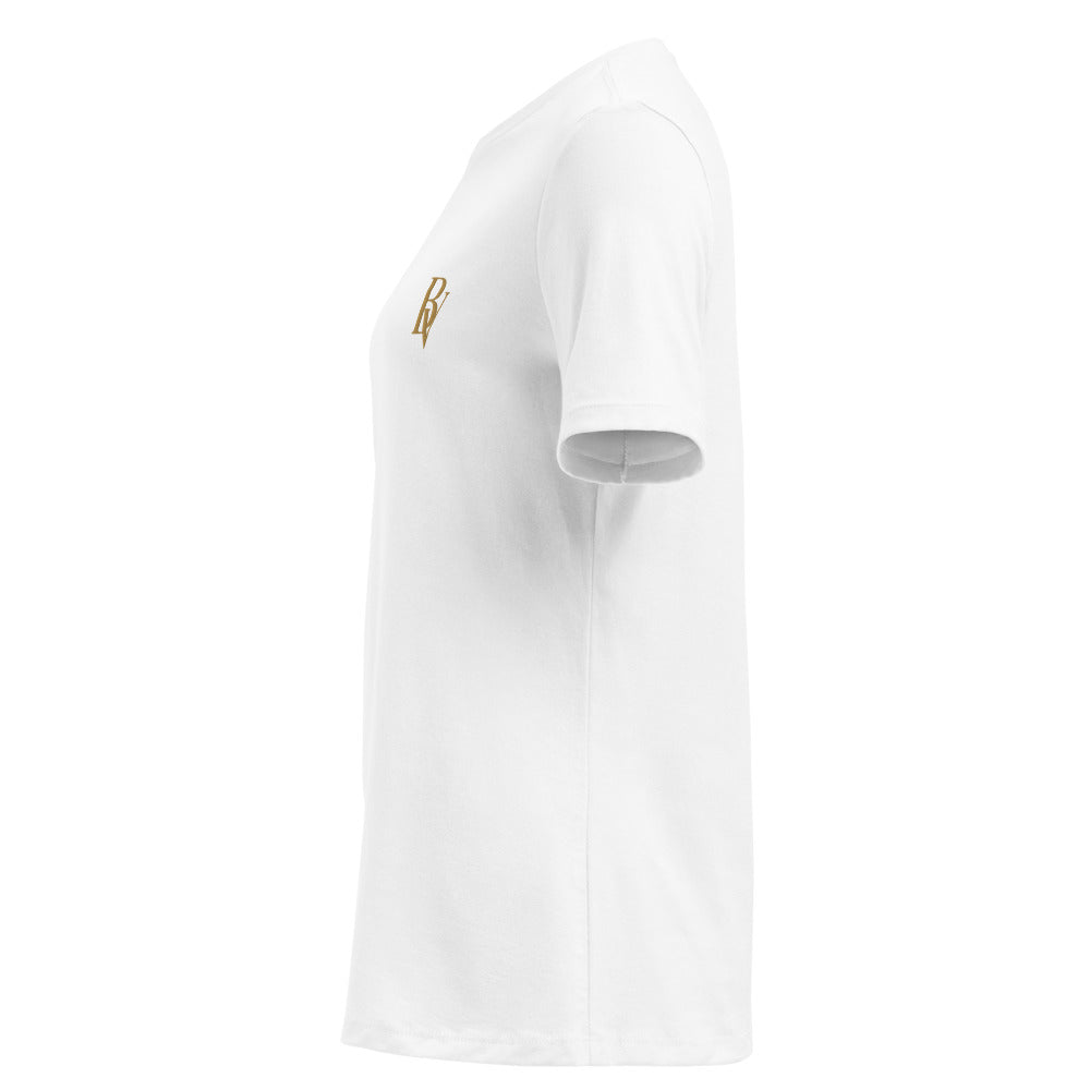 The Relaxed Tee in White — chest BV